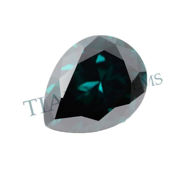 Tianyu gems moissanite зеленый цвет diamond cut по индивидуальному заказу низкая цена
