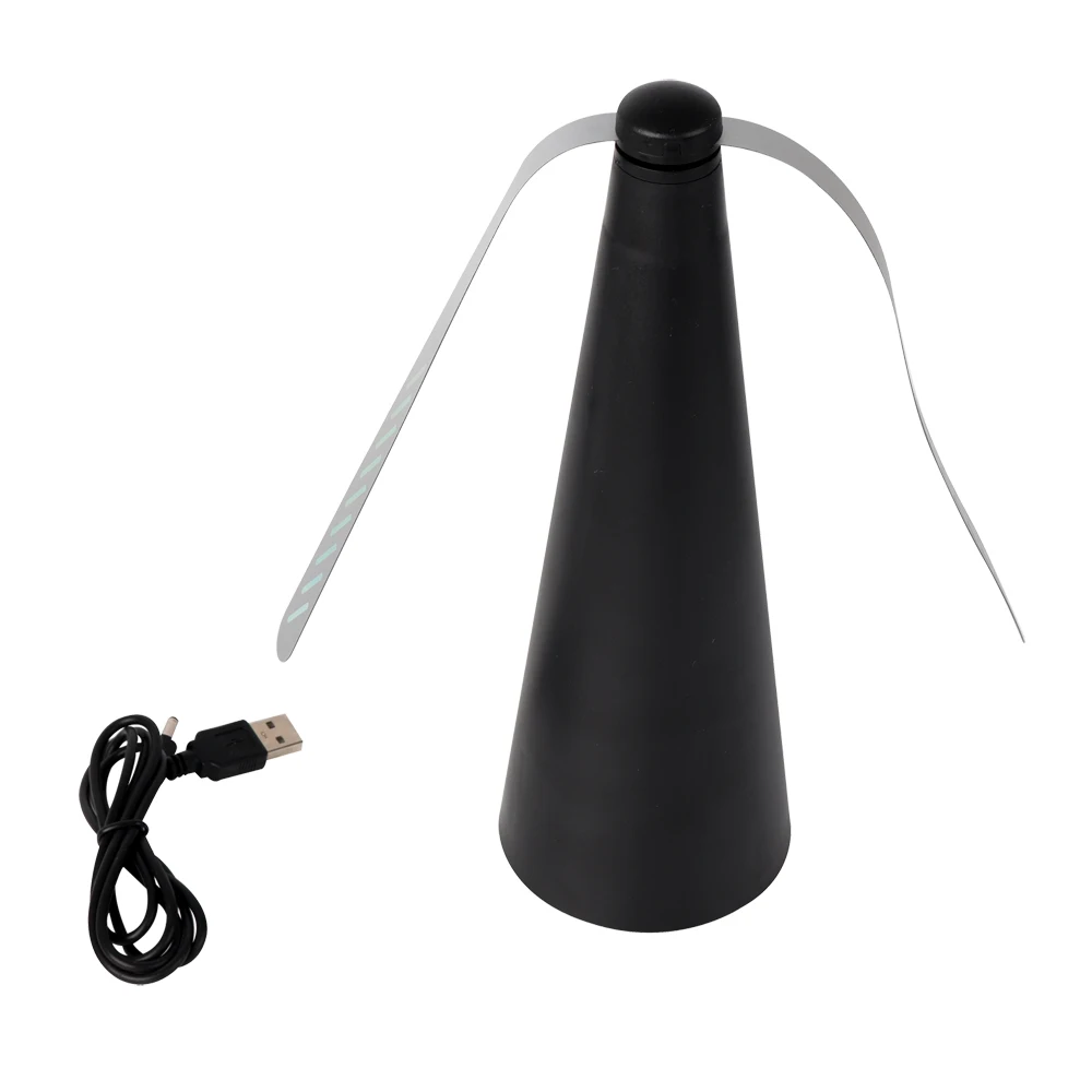 Оптовая продажа, Новое поступление, USB-батарея, Вращающийся вентилятор 5 в постоянного тока, отражающий привод, Отпугиватель насекомых с черными мушками и комарами для дома