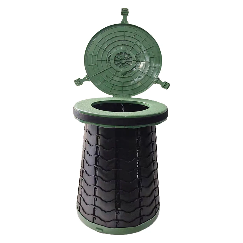 Customized sturdy portable folding telescopic seats Camping Toilet Stool Retractable folding stools
