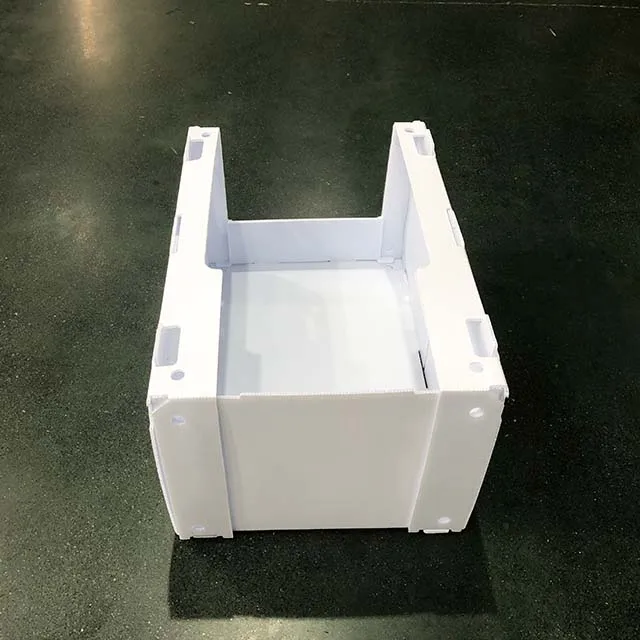 Factory Sales Customized Size Shape White Stackable Correx Packing Boxes Picking Bins