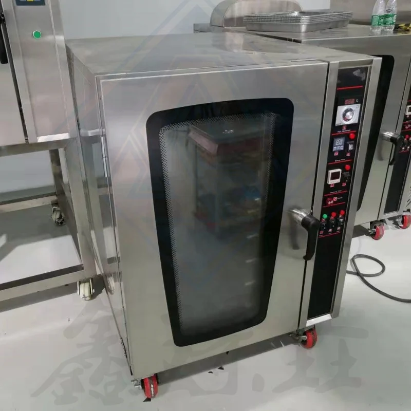 Long Service Life High Production Bakery Hot Air Circulation Gas Convection Oven For Bread And Cake Baking