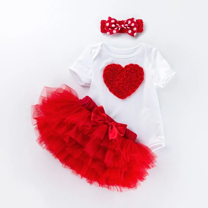 Summer 1 Year Baby Girl Dress Lovely Party Girls Tutu Dress Toddler  Baby 1st Birthday Outfit