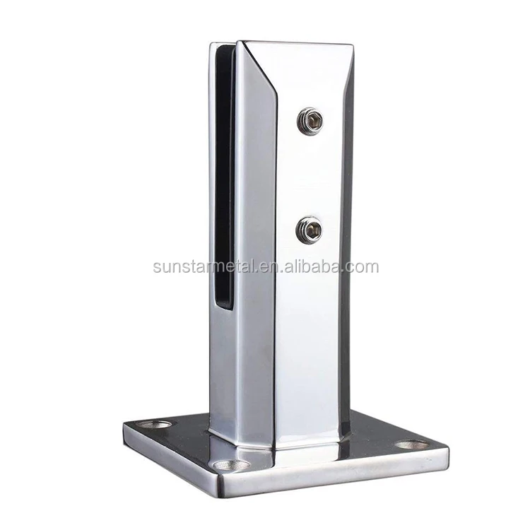 stainless steel frameless swimming pool fence glass spigot railing hardware