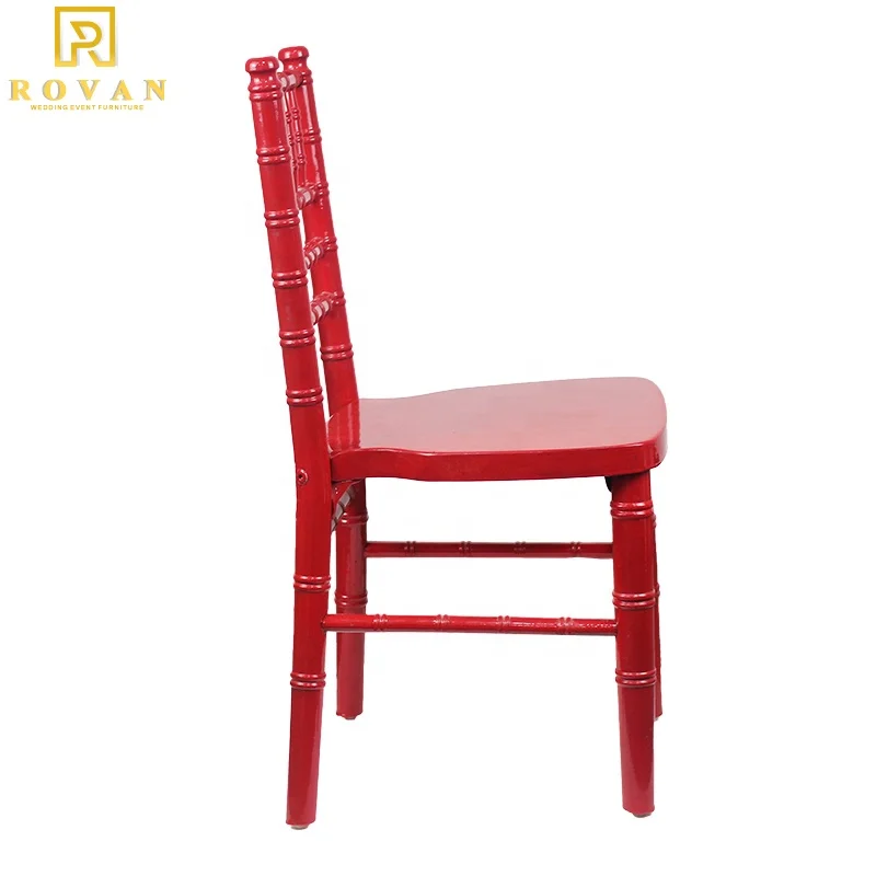 Popular  Elegant Tiffany Chiavari wooden napoleon Children Dining Party Kids Chair for events