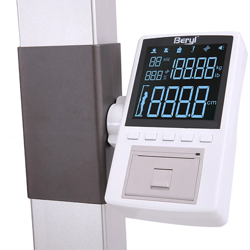 Digital Body Fat Mobile Measuring Equipment Height Weight BMI Scale Machine