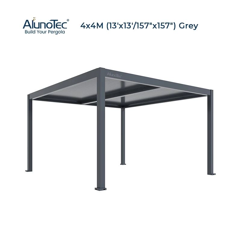Electric Waterproof Aluminum Pavilion Aluminium Garden Gazebos Pergola