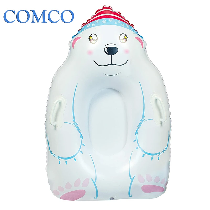 Hot Selling Polar Bear Snowboogie Inflatable Polar Bear Snow Sled Inflatable Polar Bear Snow Tube