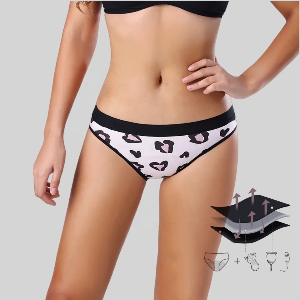 INTIFLOWER 88035 Girls LeakProof Underwear Teenagers Menstrual Panty Cotton Panties For Culotte menstruelle Teens Period Panties