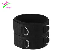 adjustable Neoprene Padded ankle cuffs leg cuffs Thigh Straps for fitness home gym equipment