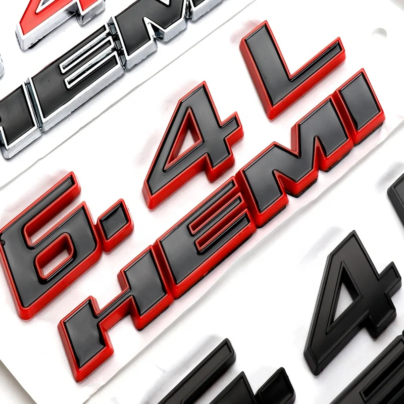 Wholesale car sticker 3DABS 392 HEMI 6.4L HEMI badge logo for Dodge side mudguard car sticker