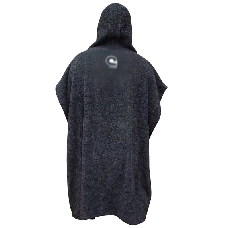 Мужское оранжевое махровое полотенце из органического хлопка, подарок на все четыре сезона, новый дизайн, полотенце-пончо для плавания