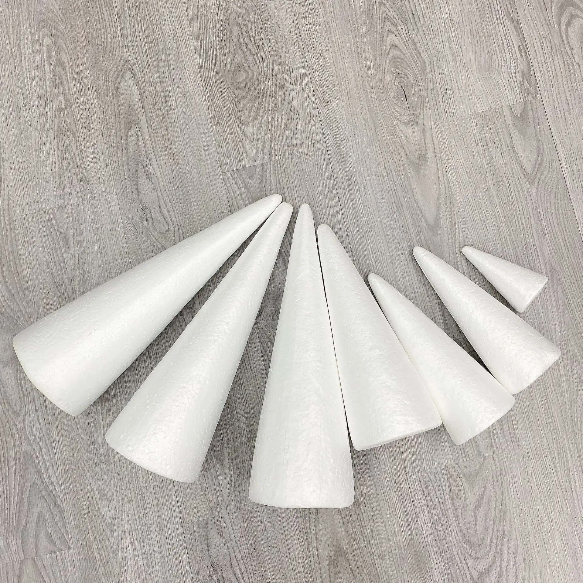 Hebei huiya EPS foam cone, conule shape EPS foam for wedding flowers decoration
