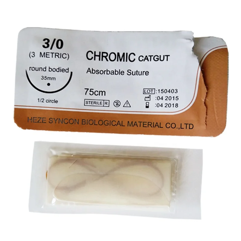 Medical Manufacturer Thread Chromic Catgut Absorbable Surgical Suture