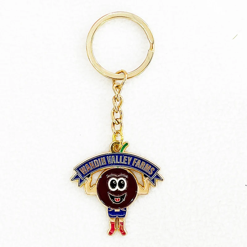 Best Seller 2024 New Design Custom Hard Soft Enamel Metal Keychains with Rings for Bags and Car Keys
