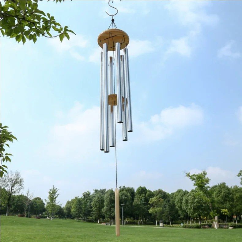 Hot sale metal chimes wind bells outdoor home decoration tubes music memorial wind chimes hanging for outdoor