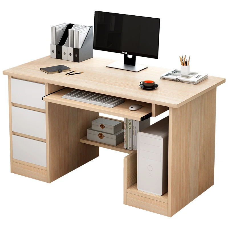 Home desk student writing study with drawer lock simple computer desk desktop bedroom desk