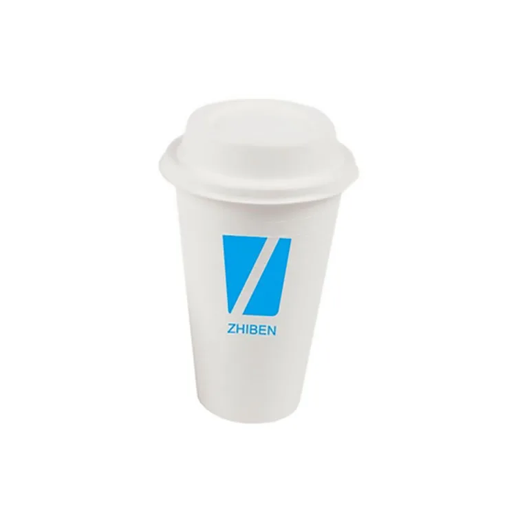 Disposable  couvercle sugarcane disposable cup lid koffiekopje deksel degradable custom paper cup