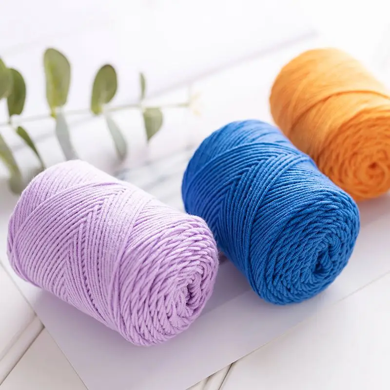 Yarncrafts Fancy soft fluffy multi acrylic cotton crochet hand knitting blended yarn