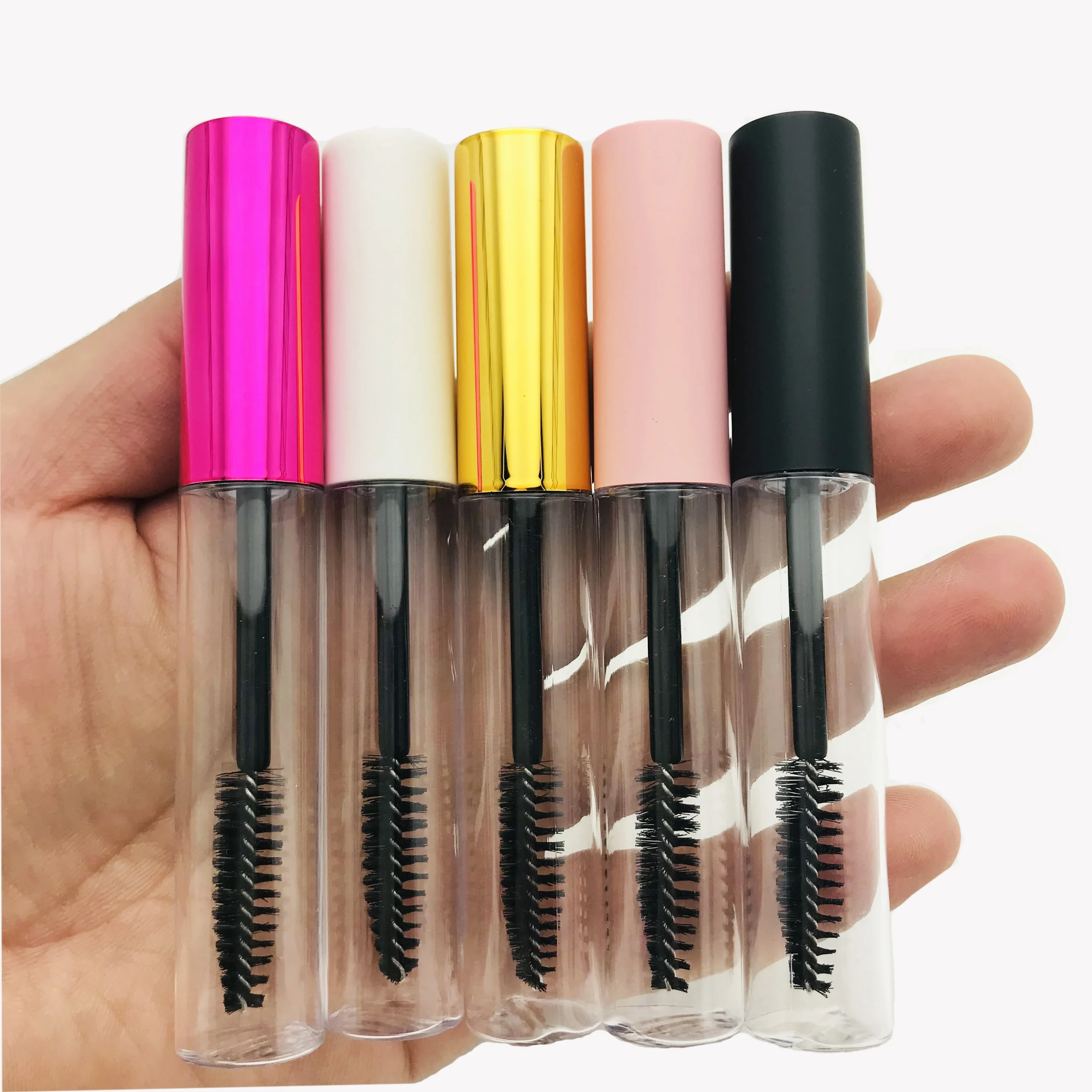 10ml PETG Clear Mascara Eyelash Cream Vial Case Serum Container