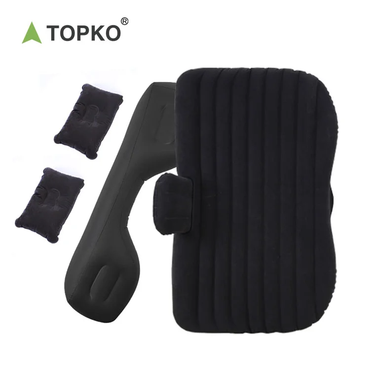 TOPKO  Wholesale  Inflatable Folding Road Trip Travel Car Mattress Bed Sleeping Camping Car Bed