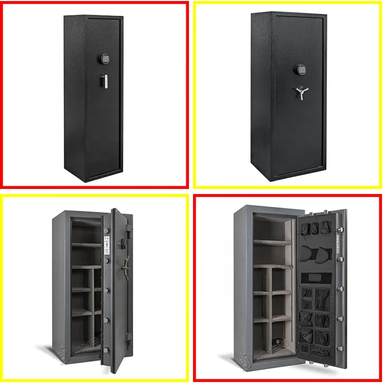 JIMBO hot sale smart metal theft Security gun locker Fireproof Gun Safe Fingerprint Gun Safe