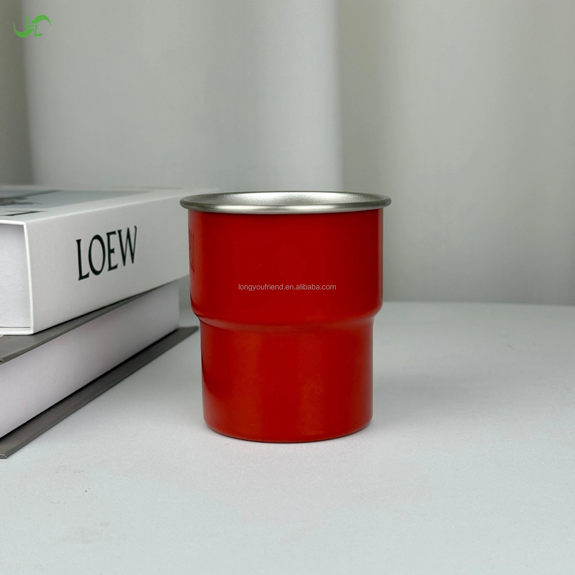 Customizable Logo 304 Stainless Steel Coffee or Beer Cup with Portable Straw and Lid Metal Body