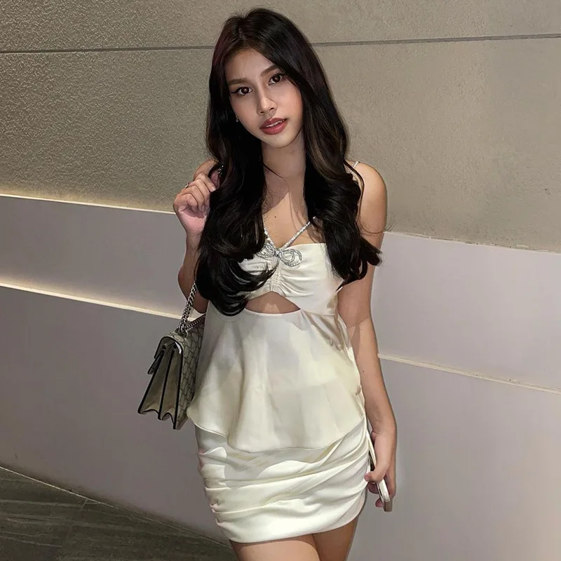 WS8104 Hot girl sleeveless slim vest crops 2023 summer women hollow out short latex night club cute tops