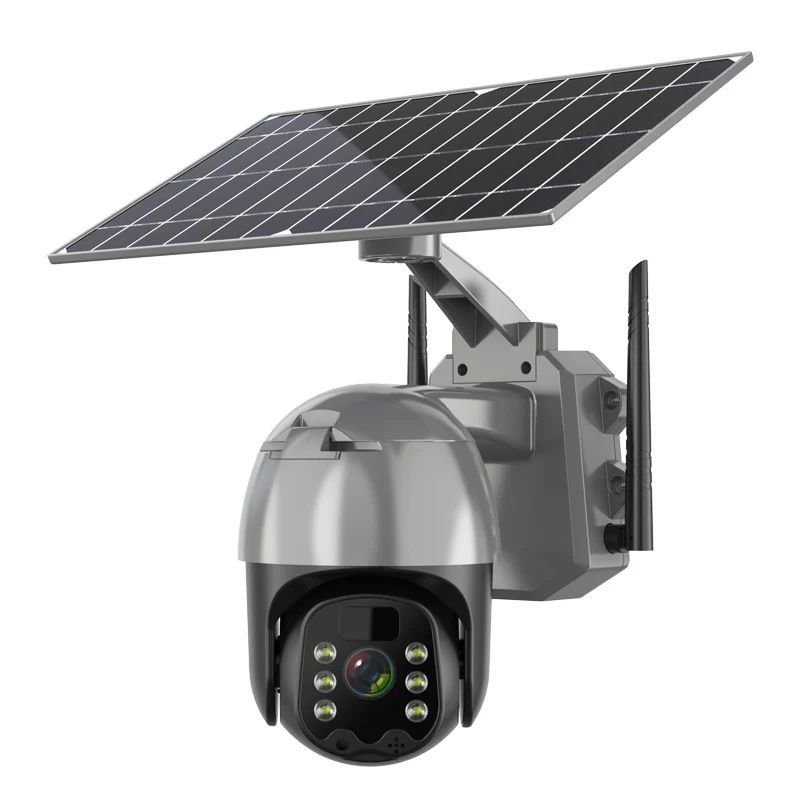UBOX app 4MP large capacity battery Wifi4G Solar dual light IP camera outdoor waterproof