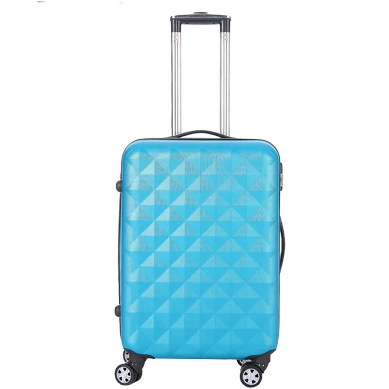 Double Wheels  4 Pieces ABS Trolley Luggage Suitcase Bag Set With Diamond Outlooks