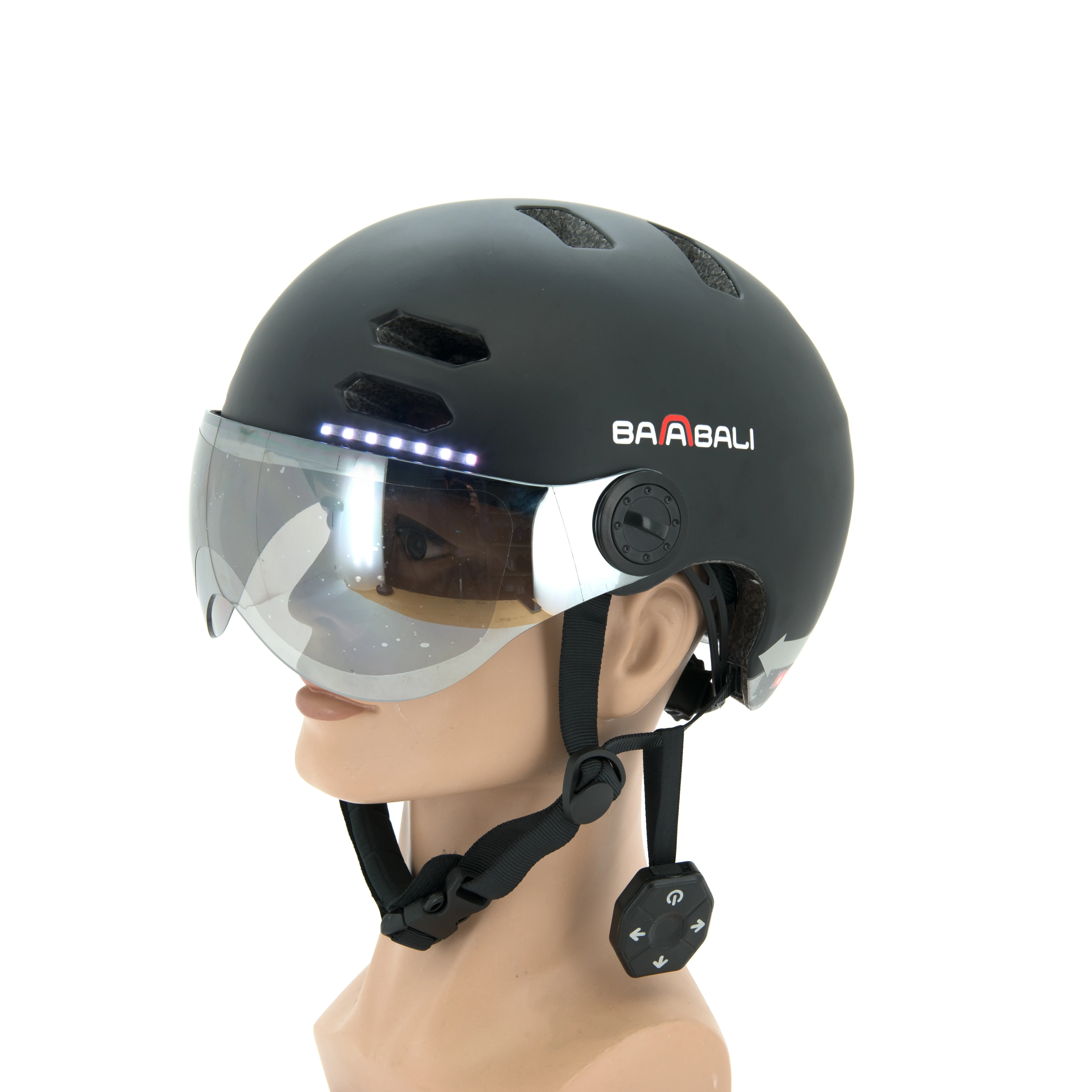 Customized Removable Protective Visor Led Light Smart Safety Protection Helmet Steering function Smart Helmet