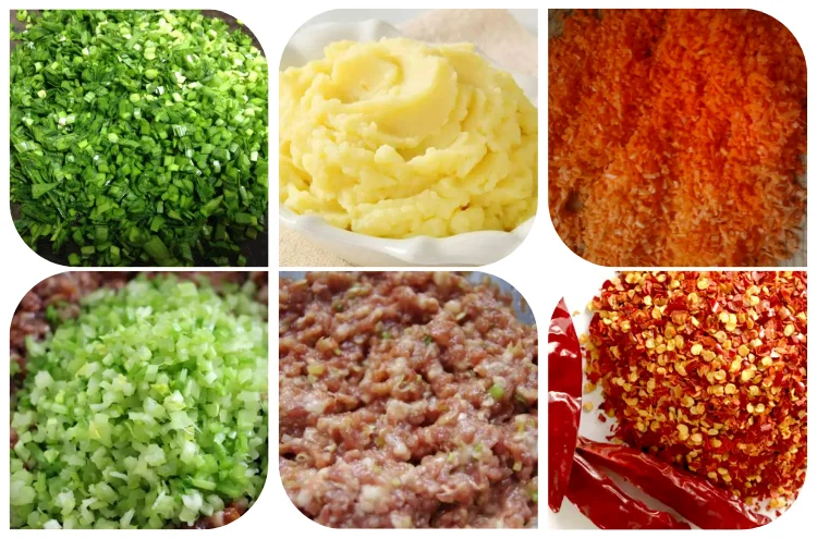 Qiangda Customized Dried Pepper Grinding Production Meat Bowl Cutter Mixer Chopper Machine