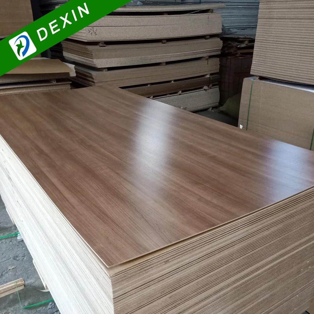 3mm 6mm 15mm 18mm Stain Resistant White Melamine Faced MDF Board Sheet for Cabinet