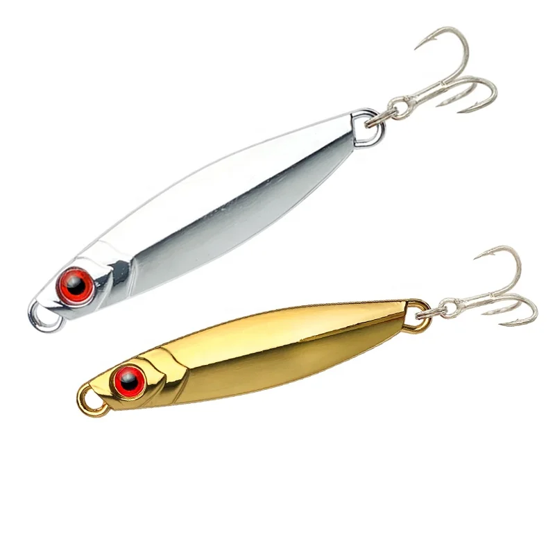 T-Bait Factory Electroplate Metal Jig Fishing Lure7g 10g 15g 20g 30g 40g 60g 80g Slow Pitch Jigging Lures For Deep Sea Hard Bait