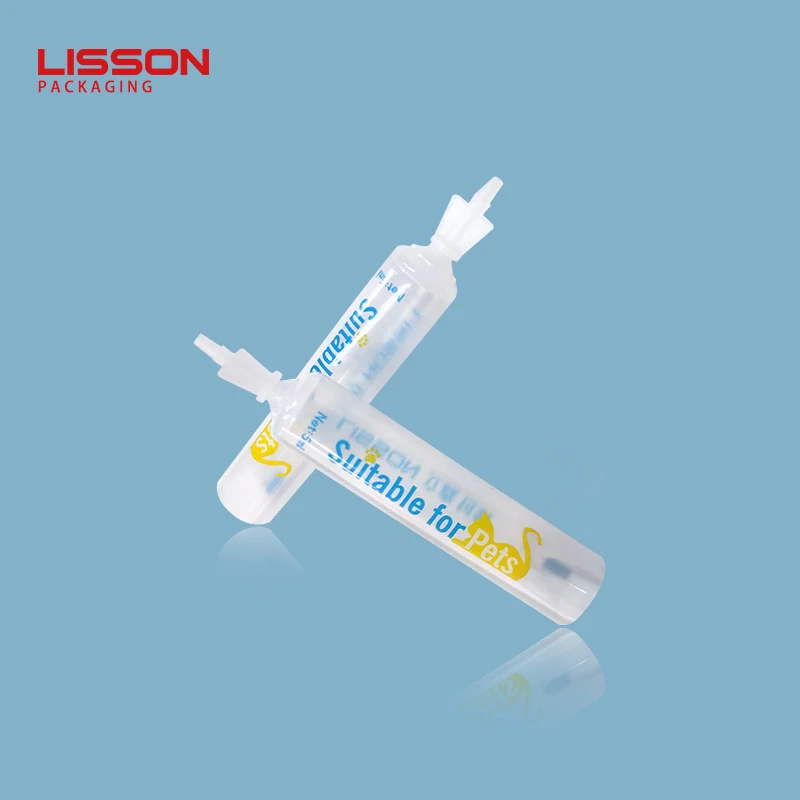 Mini 3ml 5ml One Time Use Twist Off Tube Wholesale Custom Disposable Packaging Soft Cream Toothpaste Pets for Dogs Cats