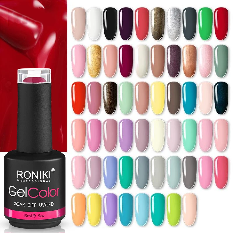 roniki professionnel oem private label nails products manufacturers soak off esmalte de unas de nude gel uv nail polish