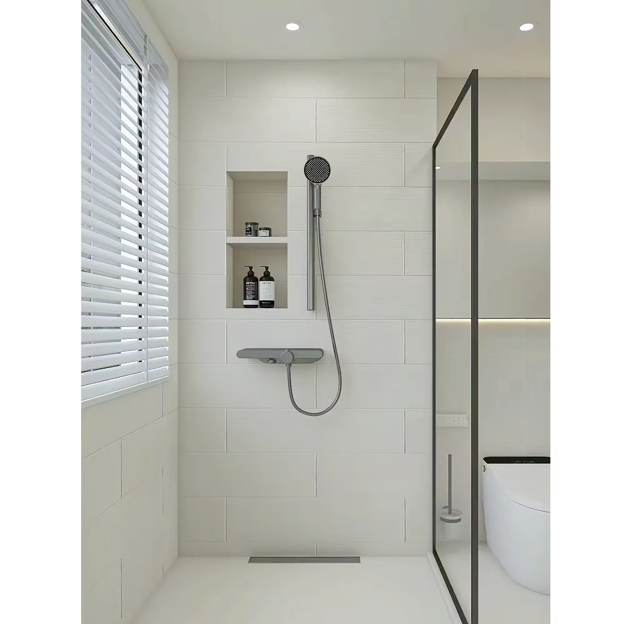 Modern Home Decoration MC Easy-to-Install Artificial Stone Wall Panels 3D Wall Stickers Bathroom New Trends Tile Form 3D Model