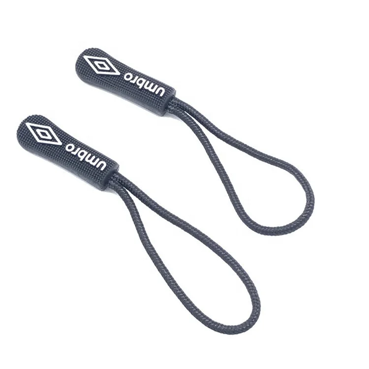 Wholesale Bulk Custom Rubber Zipper Pull for Sport Clothing rubber Puller Shoes zip with