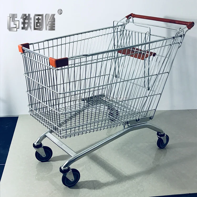 Wholesale Price 150 Liter Asia Style Supermarket Shopping Trolley Cart