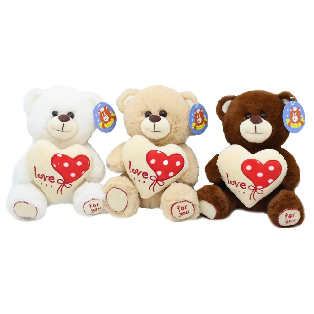 OEM Hugging heart promotional animal plush toys valentines day gifts with CE Certification