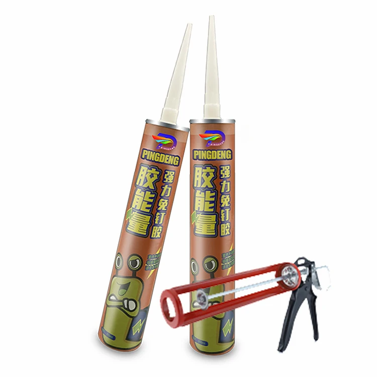 Wholesale strong adhesion heavy duty liquid nail free adhesive Glue  fast drying for steel doors pvc panel marble stone wood