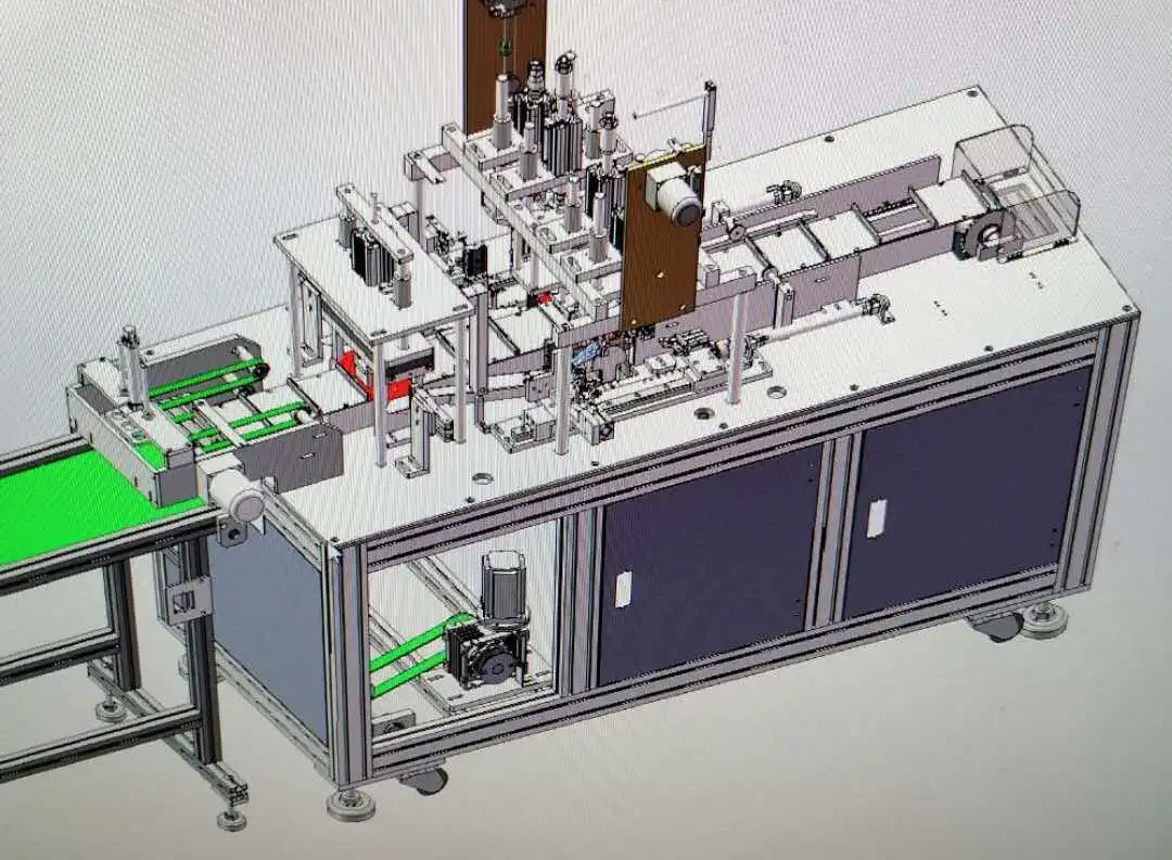 One drag two face mask machine