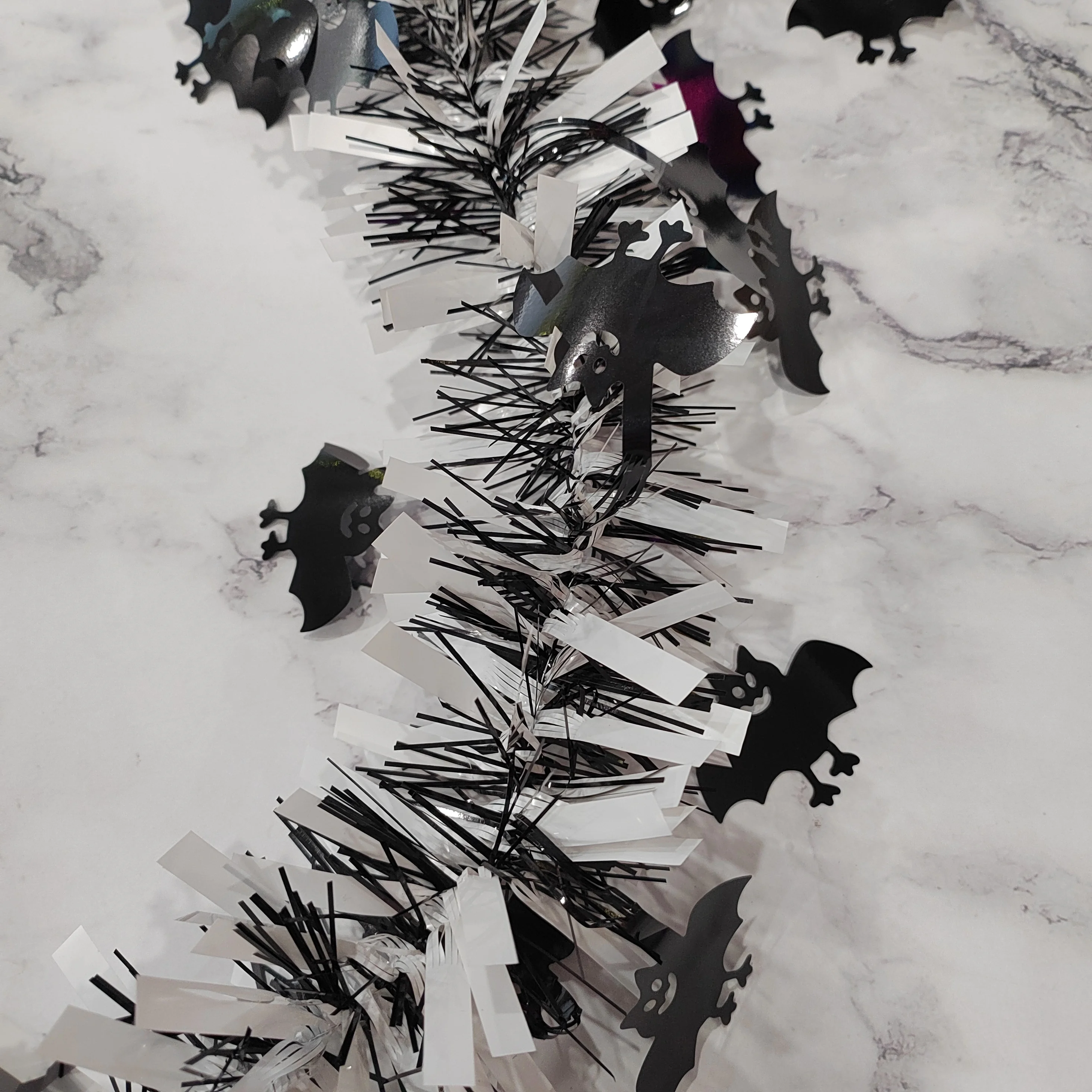 Halloween tinsel garland decoration party supplies Halloween foam bat pendant outdoor scene arrangement