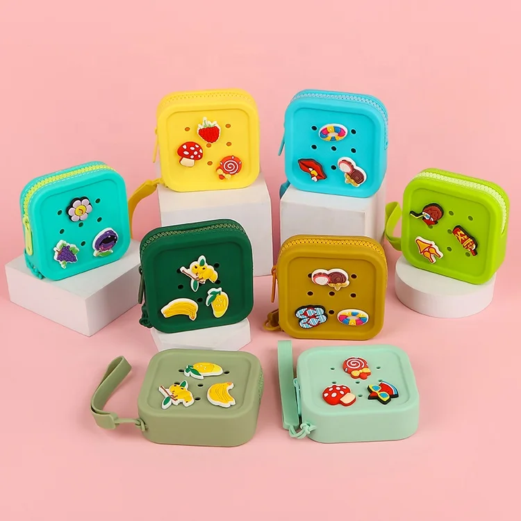 Женский силиконовый мини-кошелек 34 Цвета