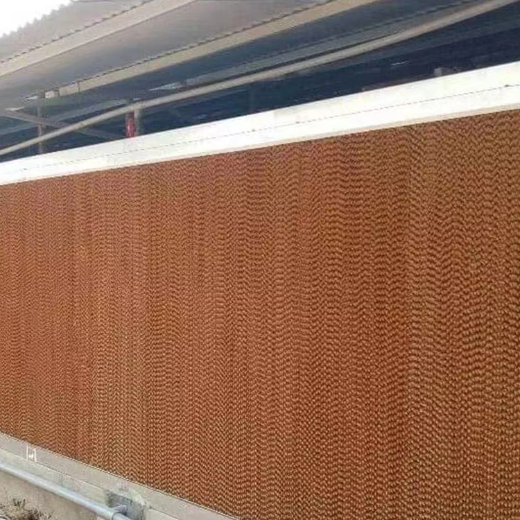 Washable black coated fiber paper evaporative cooling pad for poultry house cooling system