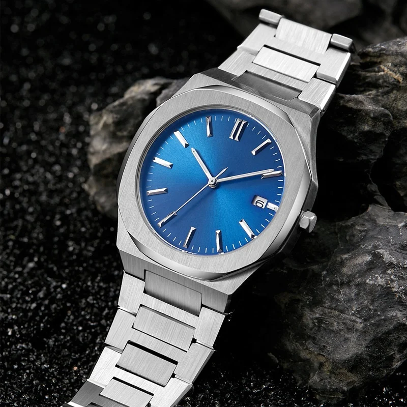 Luxury High Quality Stainless Steel Japan Quartz Date Watches Men Wrist Custom Waterproof Mens Wristwatches
