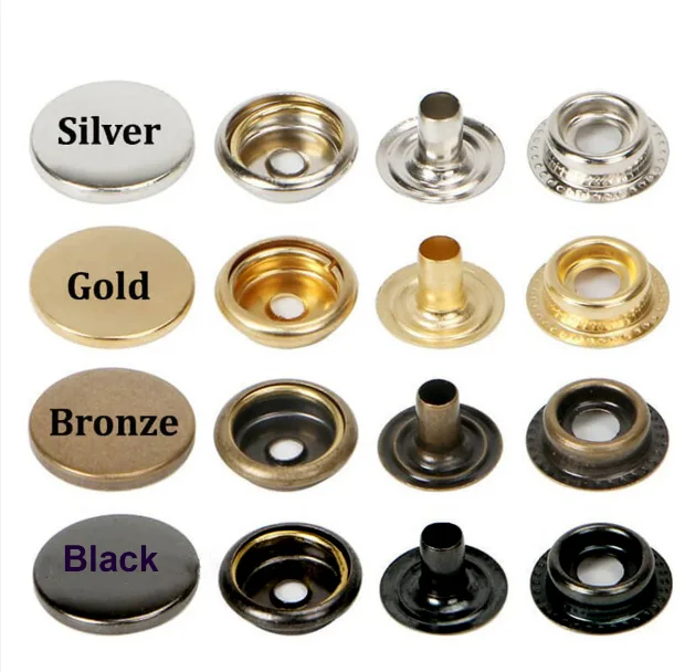 High Quality brass material fastener for leather, 12 mm cover Snap Button Press Stud for clothes and bags