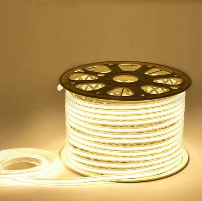 COB RGB LED strip light 10W high quality colorful smart 50m 12V 24V 220V Warm White Cold White cob led strip