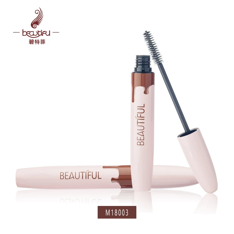 Empty 8ml 10ml pale/light adorable glossy pink metal/aluminum mascara tubes, mascaras de halloween, mascara bottle