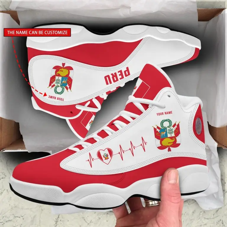 OEM Custom Shoes Trendy and Versatile Custom Shoes With logo Branding Sports Cayman and Peru Flag Casual Shoes Basketball Style