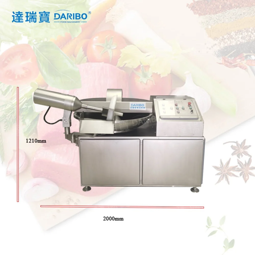 Heavy Duty Meat Bowl Cutter Meat Mix Processing Equipment